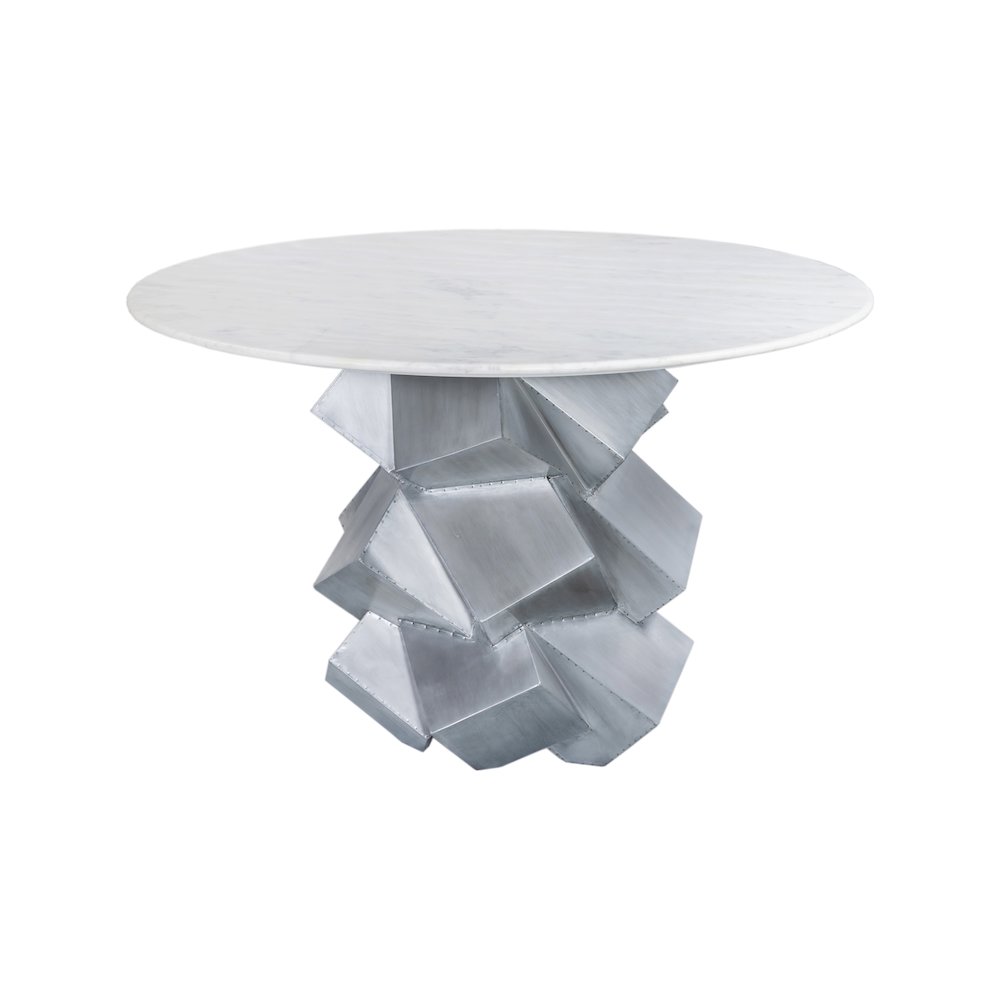 Walker White Dining Table. Picture 2
