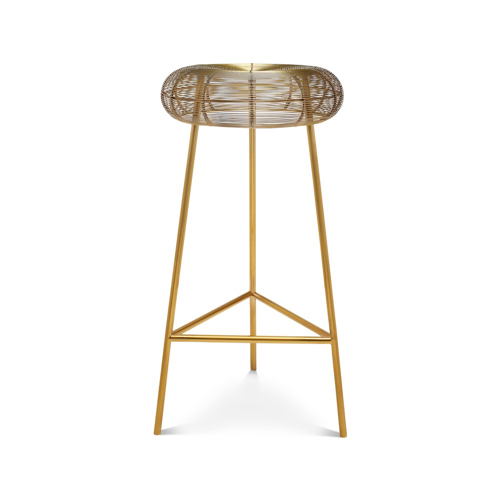 Tuscany Gold Metal Bar Stool. Picture 1