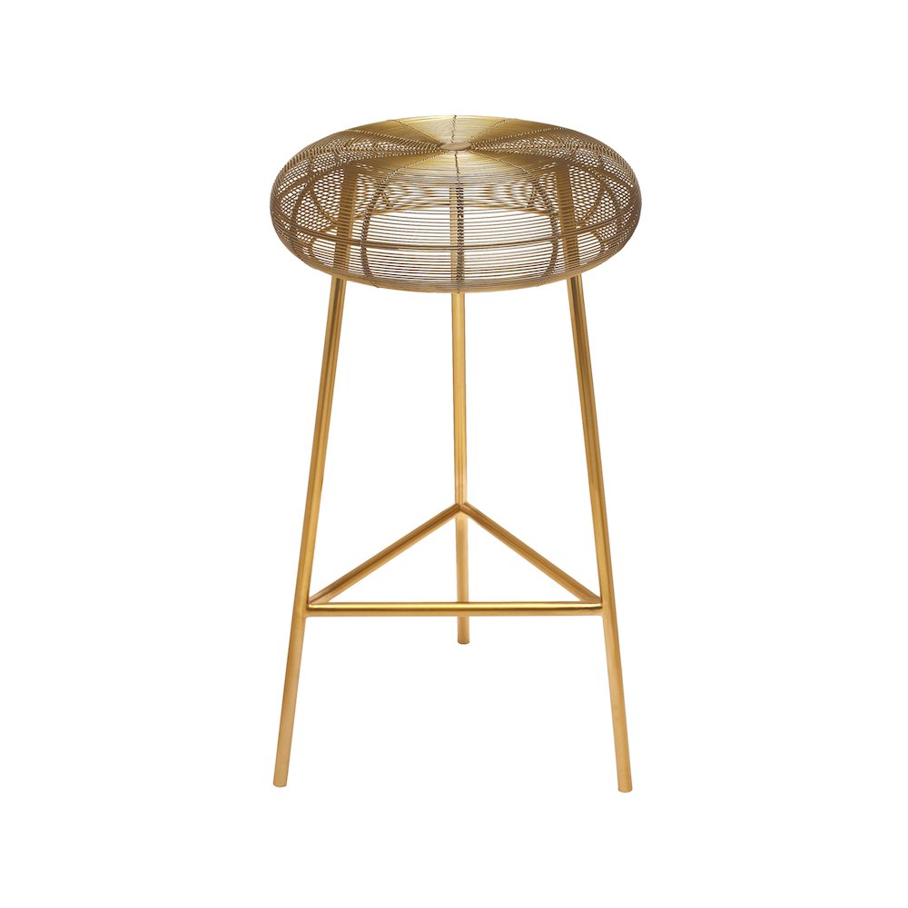 Tuscany Gold Metal Bar Stool. Picture 2