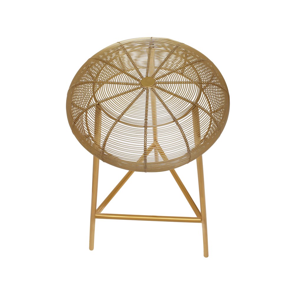 Tuscany Gold Metal Bar Stool. Picture 4