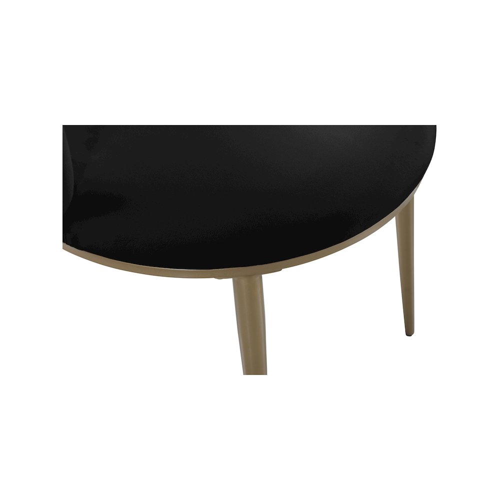 Skylar Black Velvet Dining Chair, Set of 2. Picture 5
