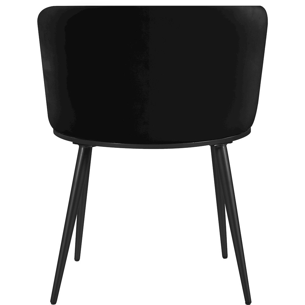 Skylar Black Velvet Dining Chair, Set of 2. Picture 2