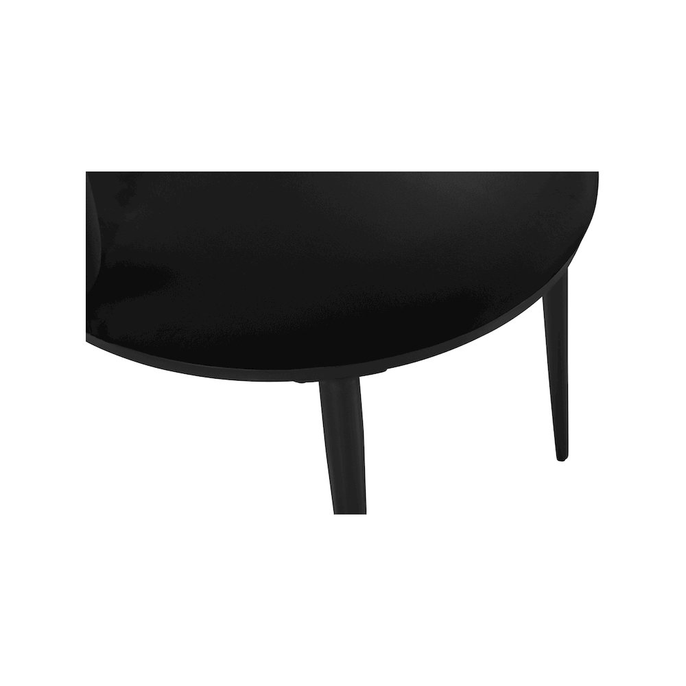 Skylar Black Velvet Dining Chair, Set of 2. Picture 5