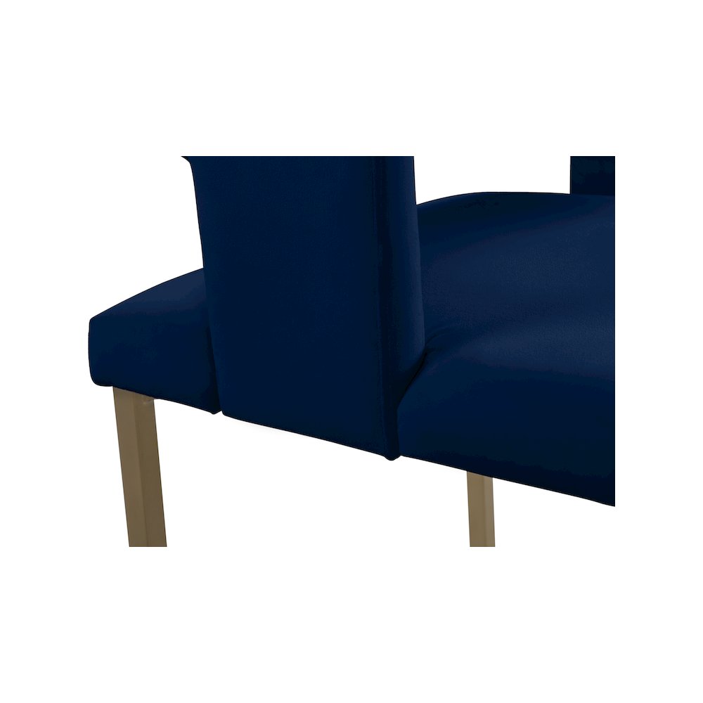 Caleb Navy Velvet Dining Chair, Set of 2. Picture 5