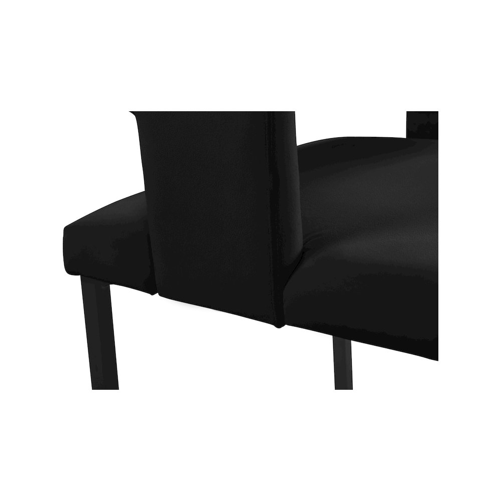 Caleb Black Velvet Dining Chair, Set of 2. Picture 5