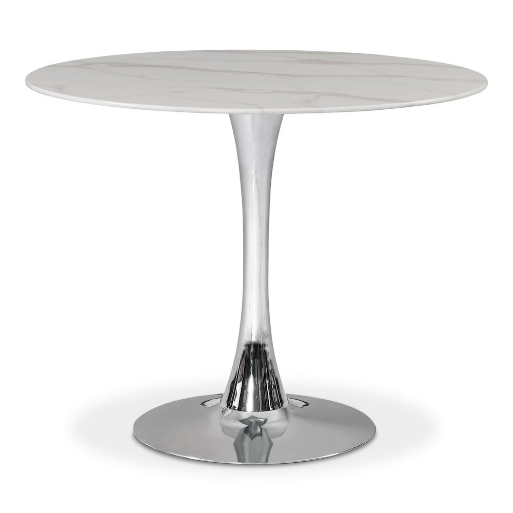 Holly Chrome Dining Table. Picture 1