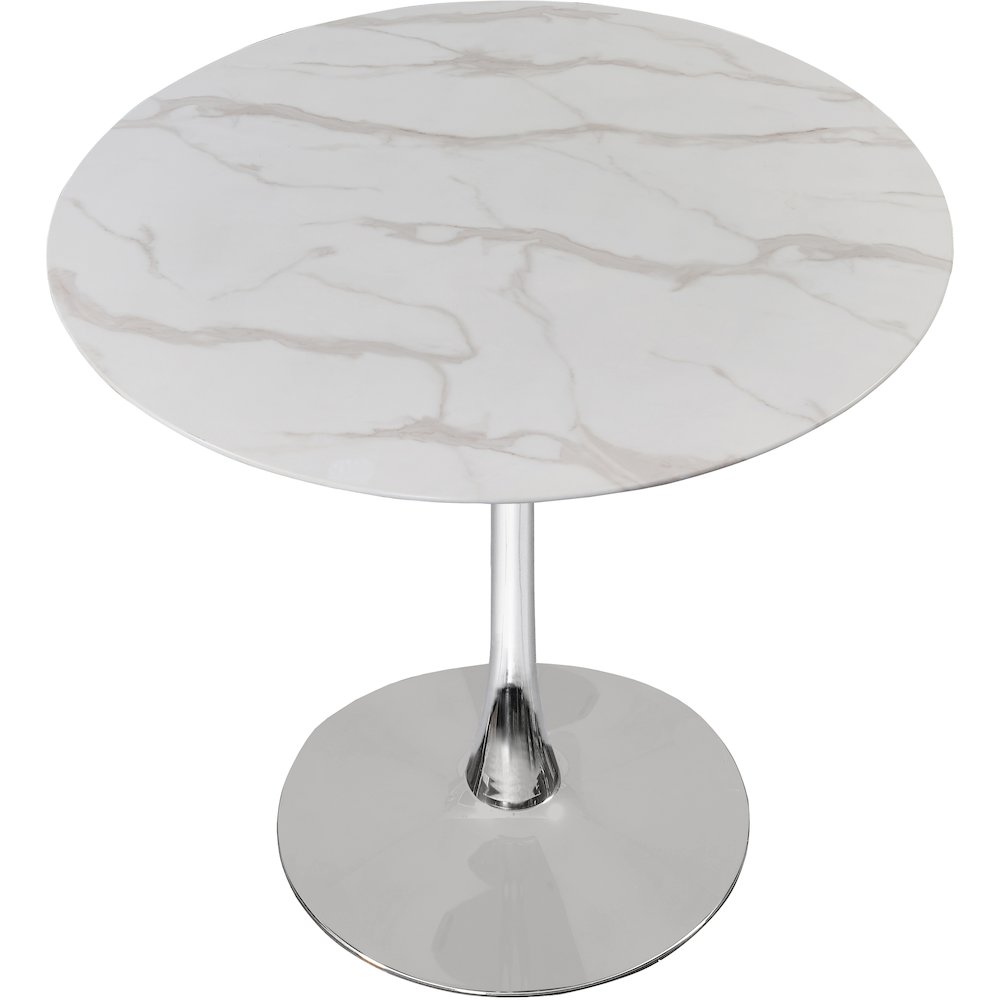 Holly Chrome Dining Table. Picture 2
