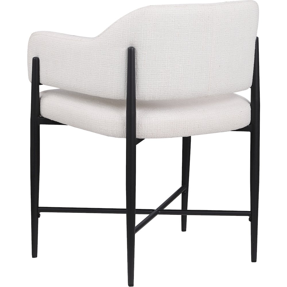Dame Cream Fabric Upholstered Dining Chair, Set of 2. Picture 6