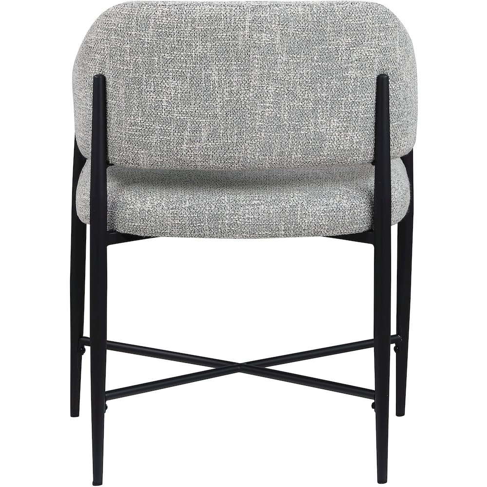 Dame Grey Fabric Upholstered Dining Chair, Set of 2. Picture 5
