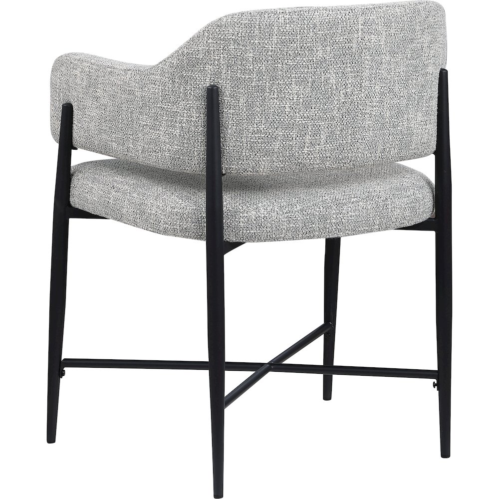 Dame Grey Fabric Upholstered Dining Chair, Set of 2. Picture 6