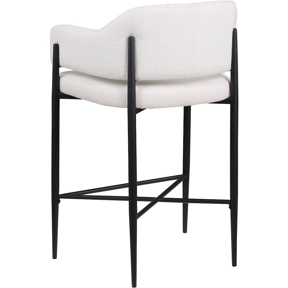 Dame Cream Fabric Upholstered Counter Stool, Set of 2. Picture 6