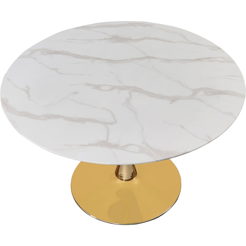 Holly Gold Dining Table. Picture 2