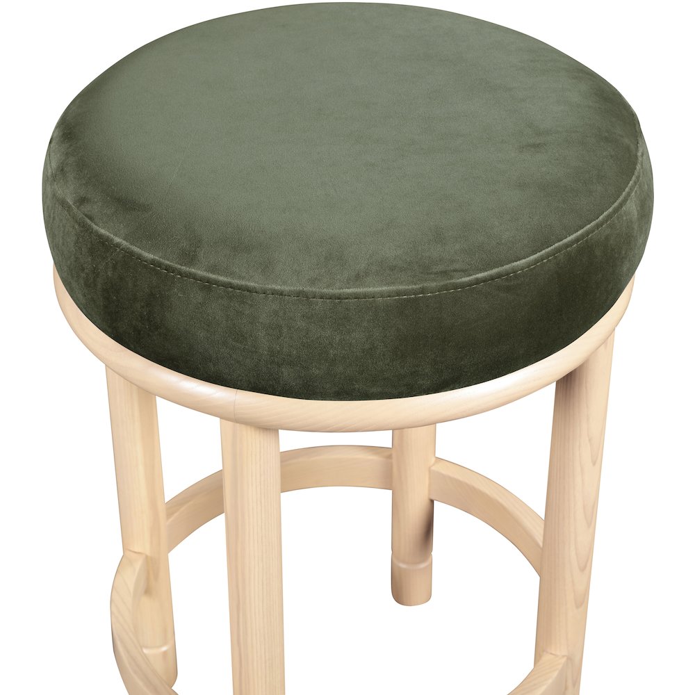 Monette Green Velvet Counter Stool. Picture 3