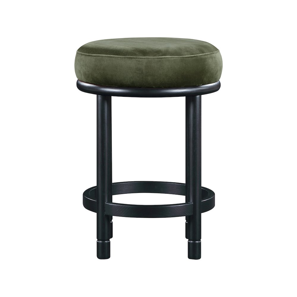 Monette Green Velvet Counter Stool. Picture 2
