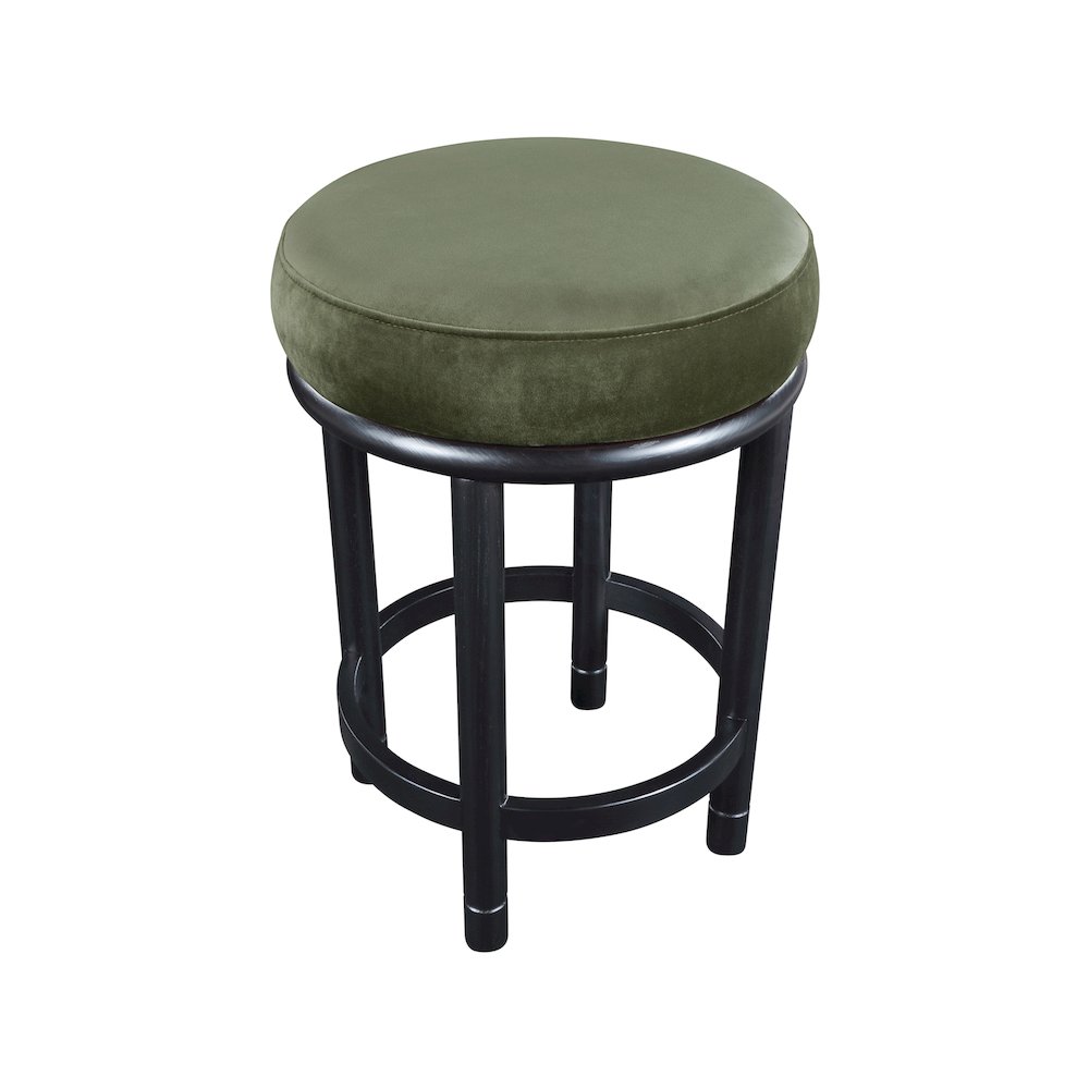 Monette Green Velvet Counter Stool. Picture 4