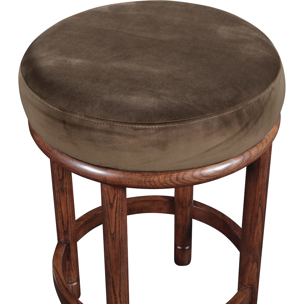 Monette Brown Velvet Counter Stool. Picture 3