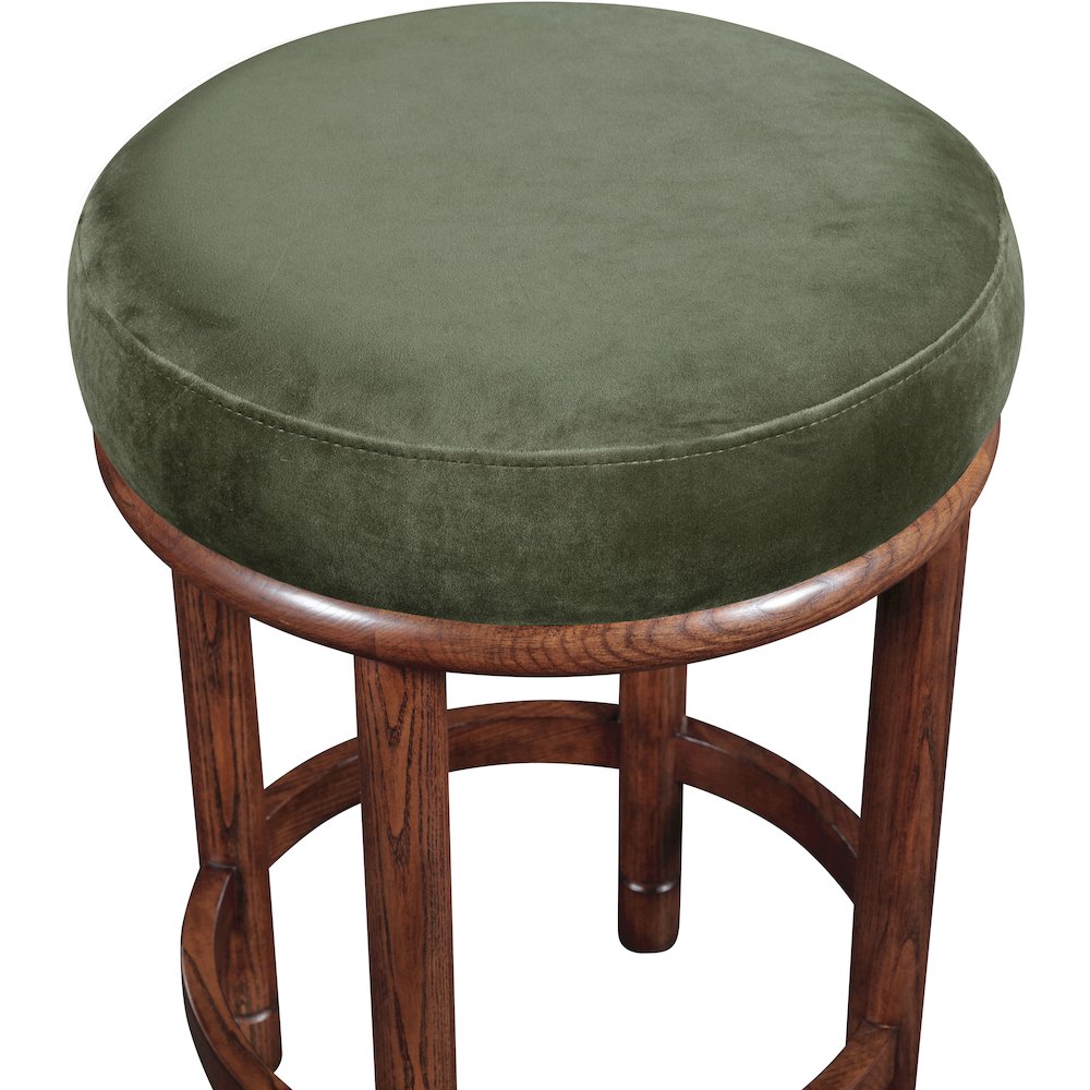 Monette Green Velvet Counter Stool. Picture 3