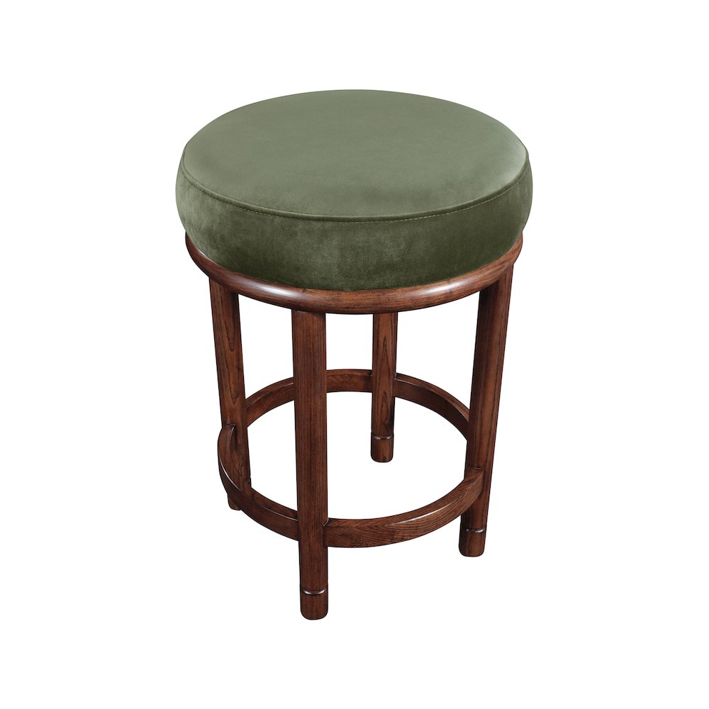 Monette Green Velvet Counter Stool. Picture 4