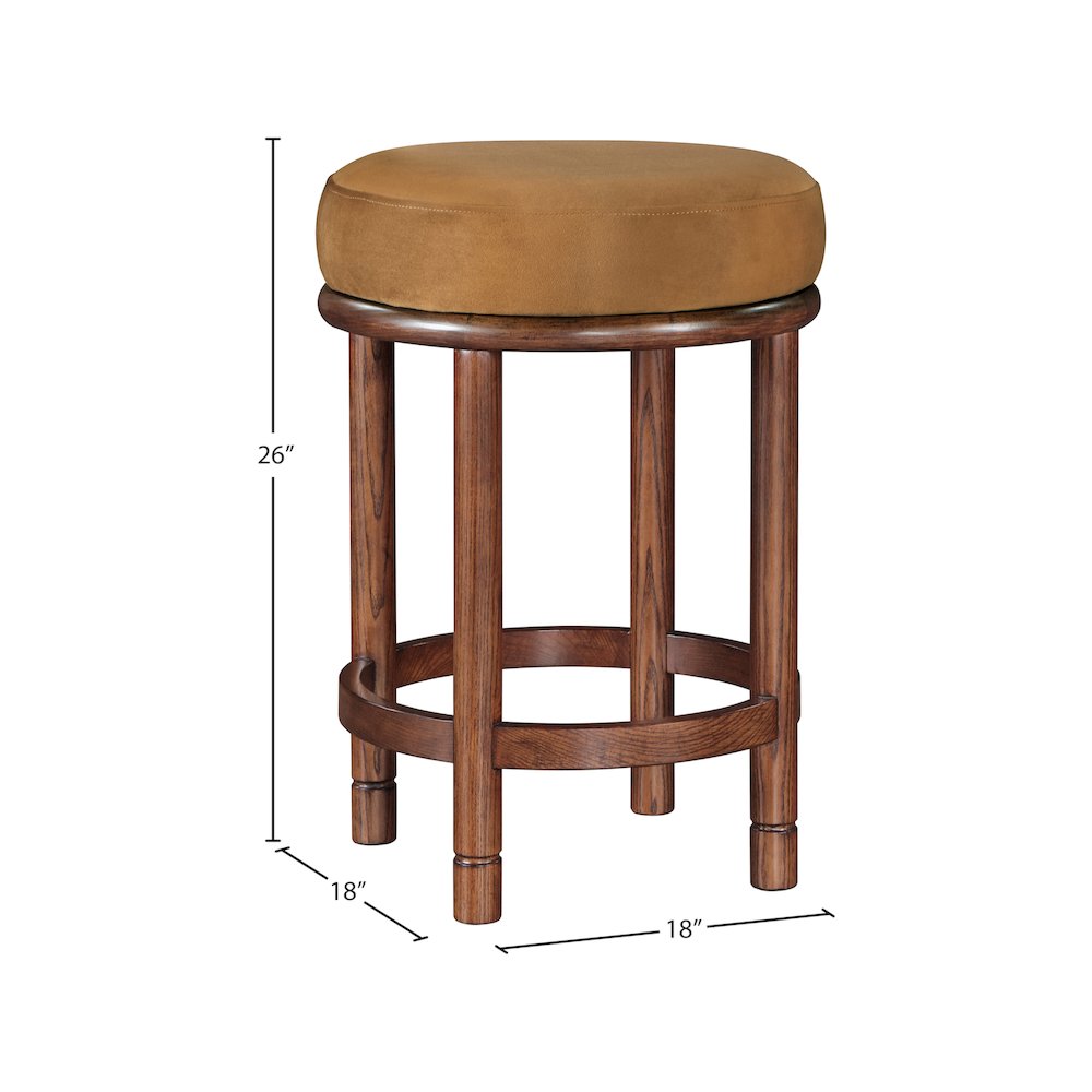 Monette Saddle Velvet Counter Stool. Picture 5