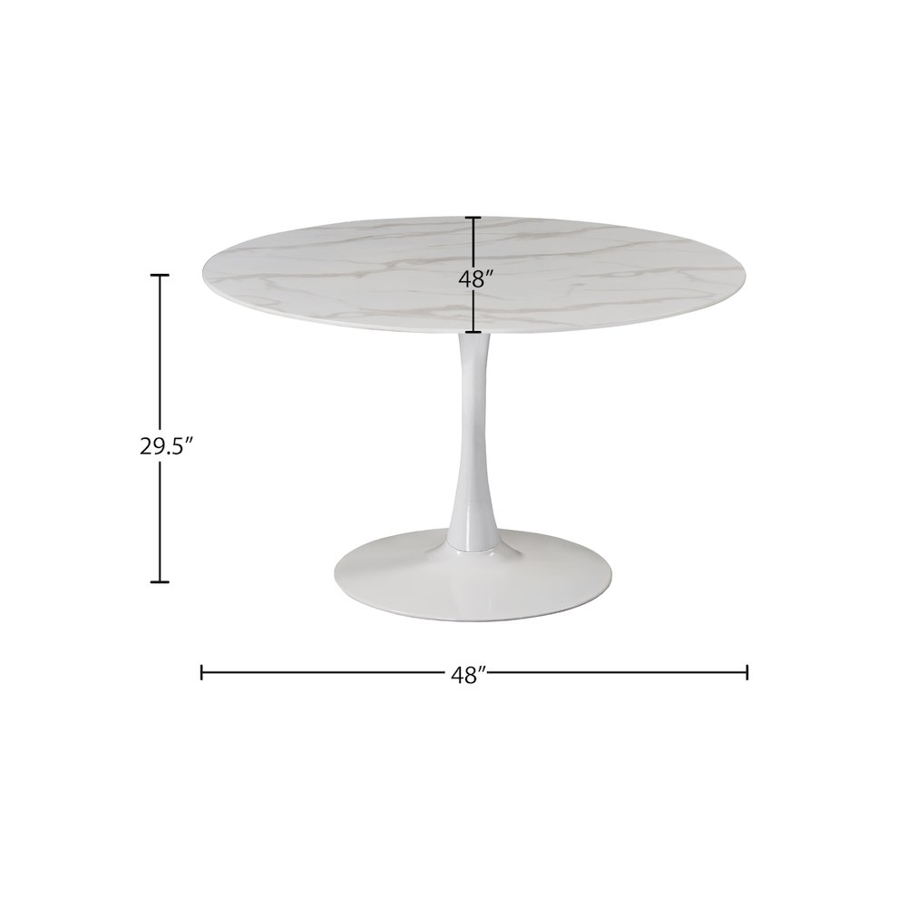 Holly White Dining Table. Picture 3
