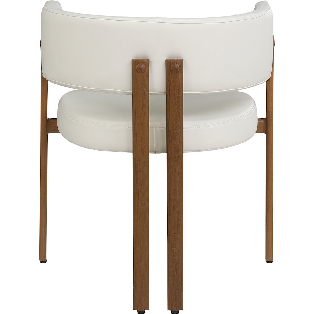 Gideon Cream Vegan Leather Dining Chair, Set of 2. Picture 2
