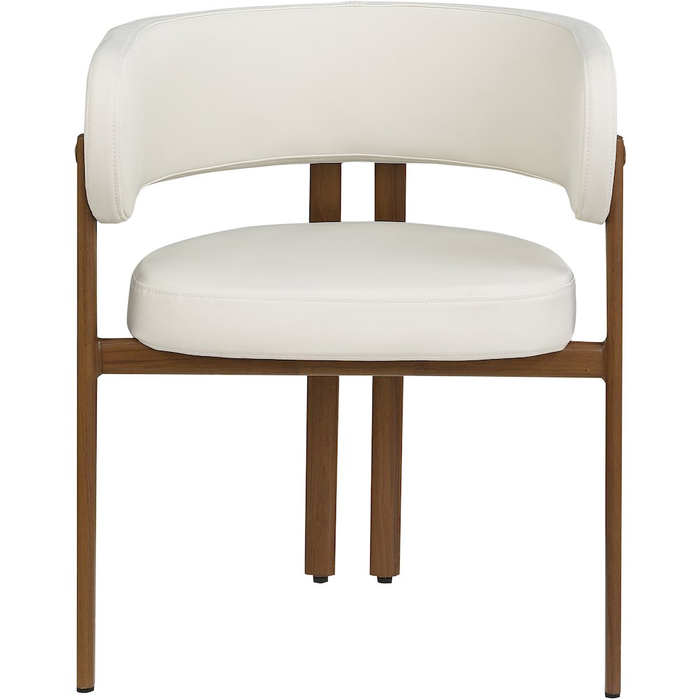 Gideon Cream Vegan Leather Dining Chair, Set of 2. Picture 3