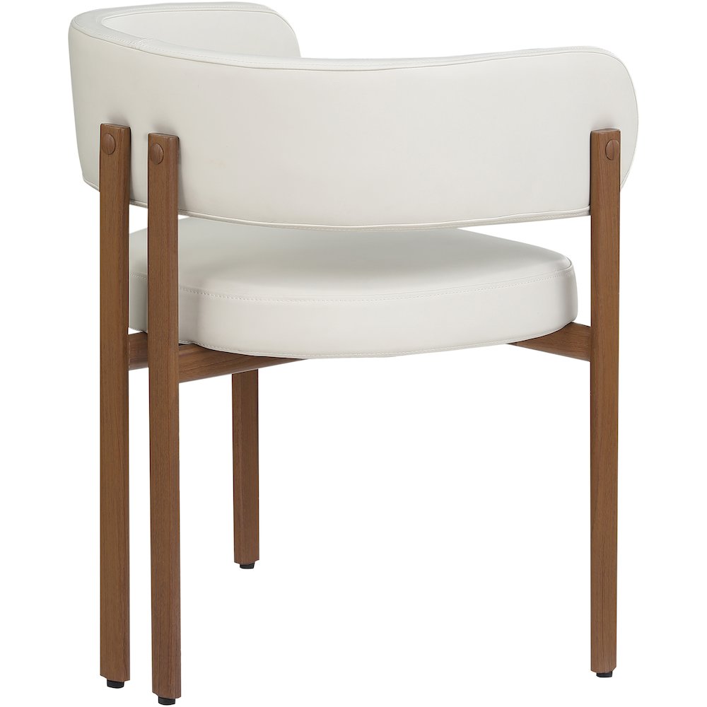 Gideon Cream Vegan Leather Dining Chair, Set of 2. Picture 5
