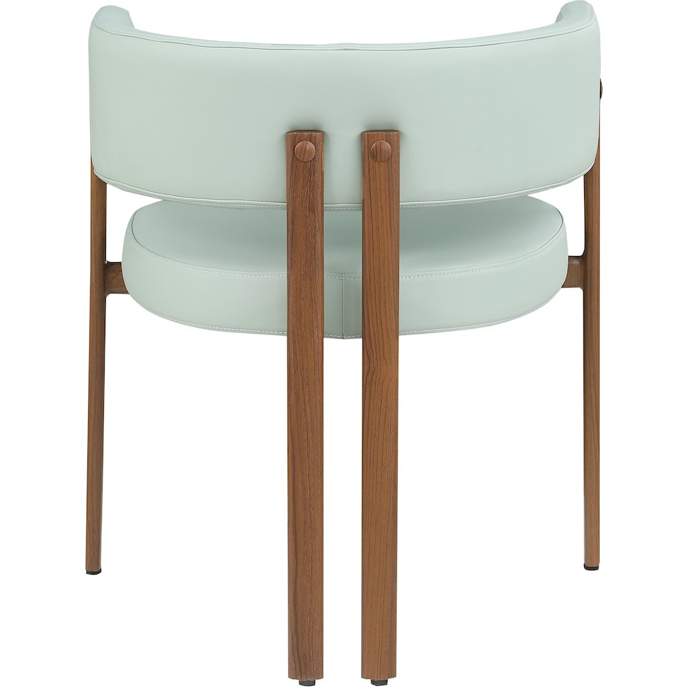 Gideon Mint Green Vegan Leather Dining Chair, Set of 2. Picture 2