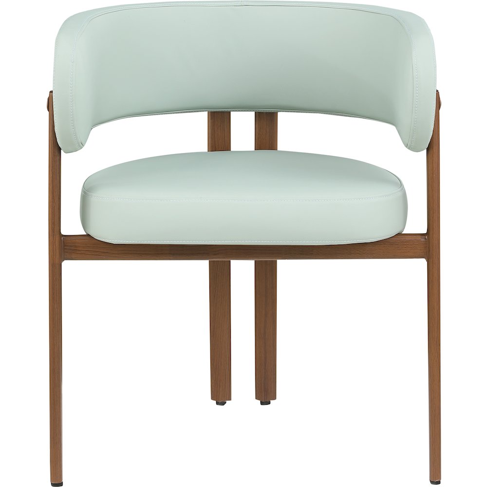 Gideon Mint Green Vegan Leather Dining Chair, Set of 2. Picture 3