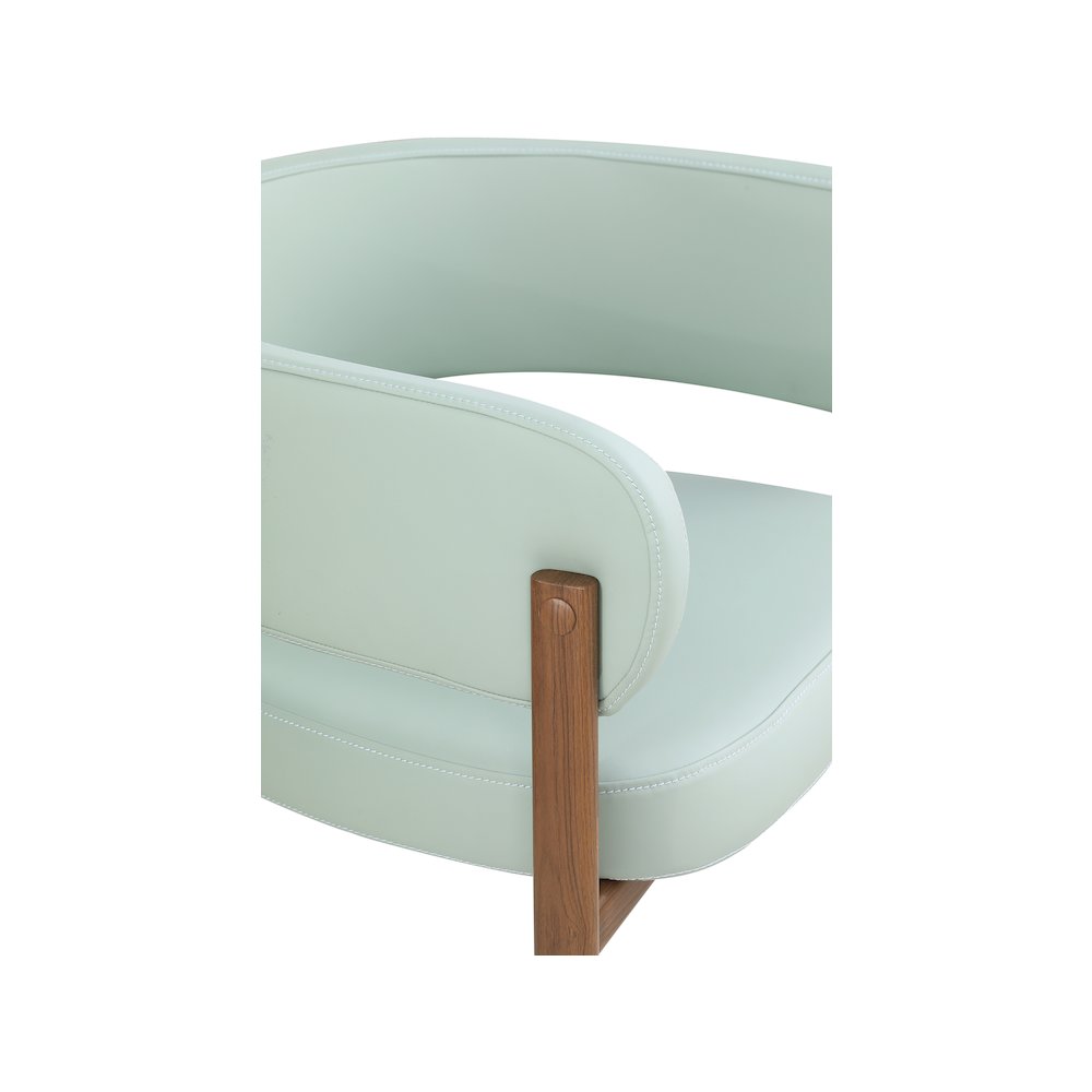 Gideon Mint Green Vegan Leather Dining Chair, Set of 2. Picture 6