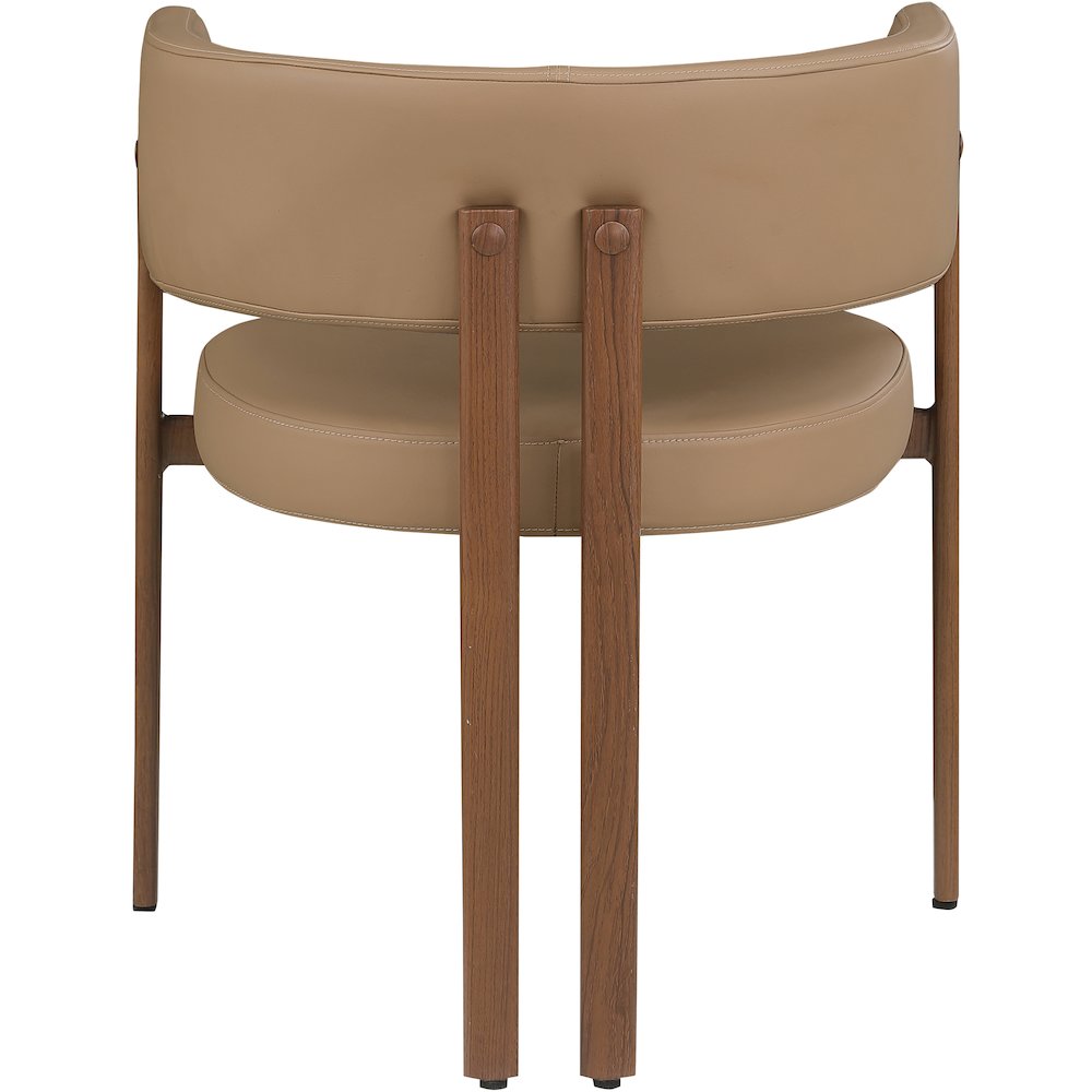Gideon Tan Vegan Leather Dining Chair, Set of 2. Picture 2