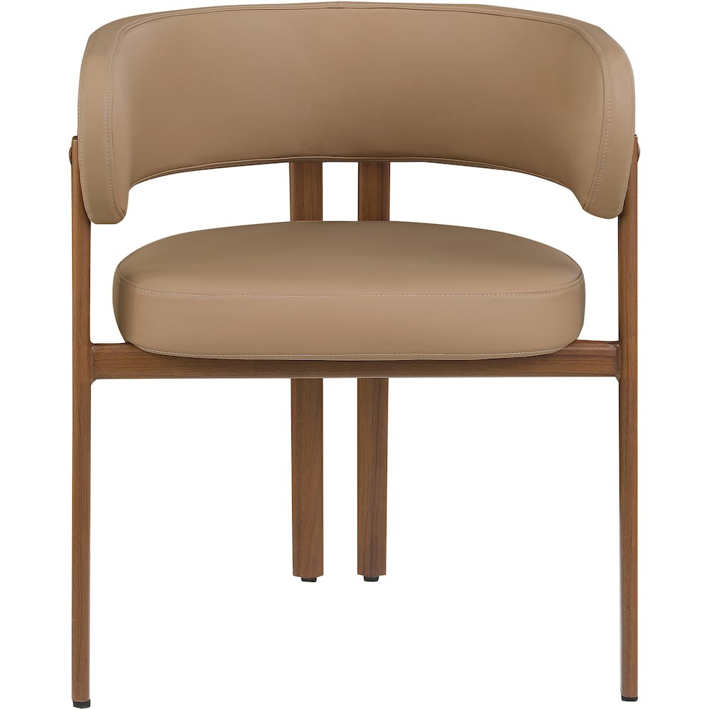 Gideon Tan Vegan Leather Dining Chair, Set of 2. Picture 3