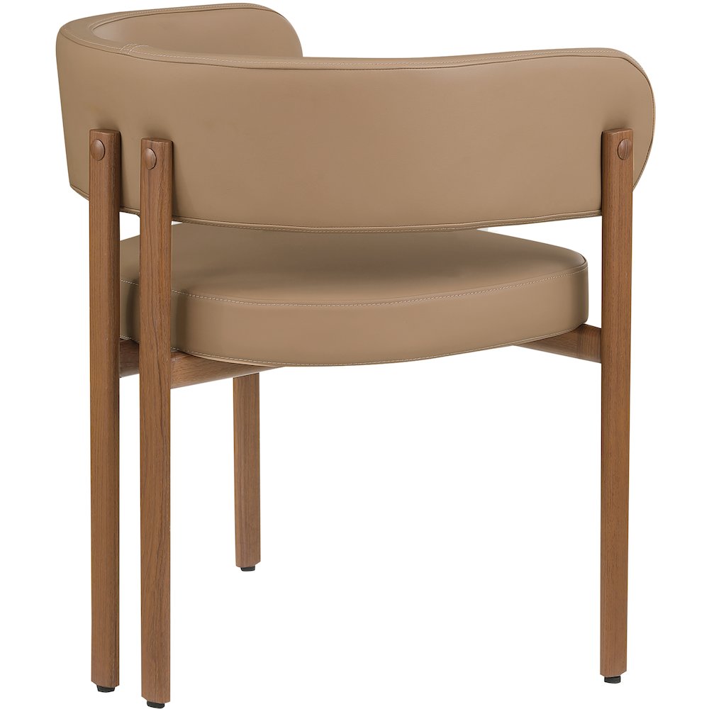 Gideon Tan Vegan Leather Dining Chair, Set of 2. Picture 5