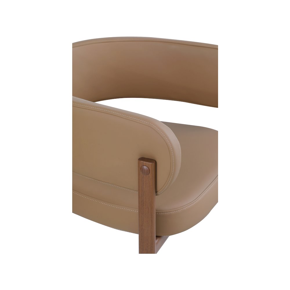 Gideon Tan Vegan Leather Dining Chair, Set of 2. Picture 6