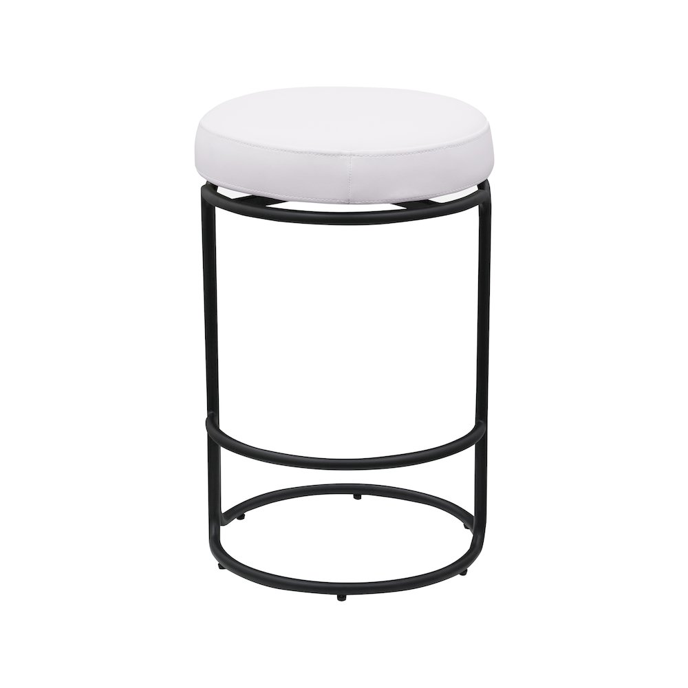 Madison Cream Vegan Leather Counter Stool, Set of 2. Picture 2