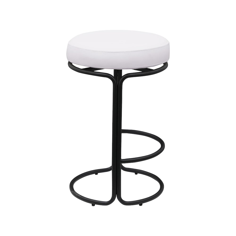 Madison Cream Vegan Leather Counter Stool, Set of 2. Picture 3