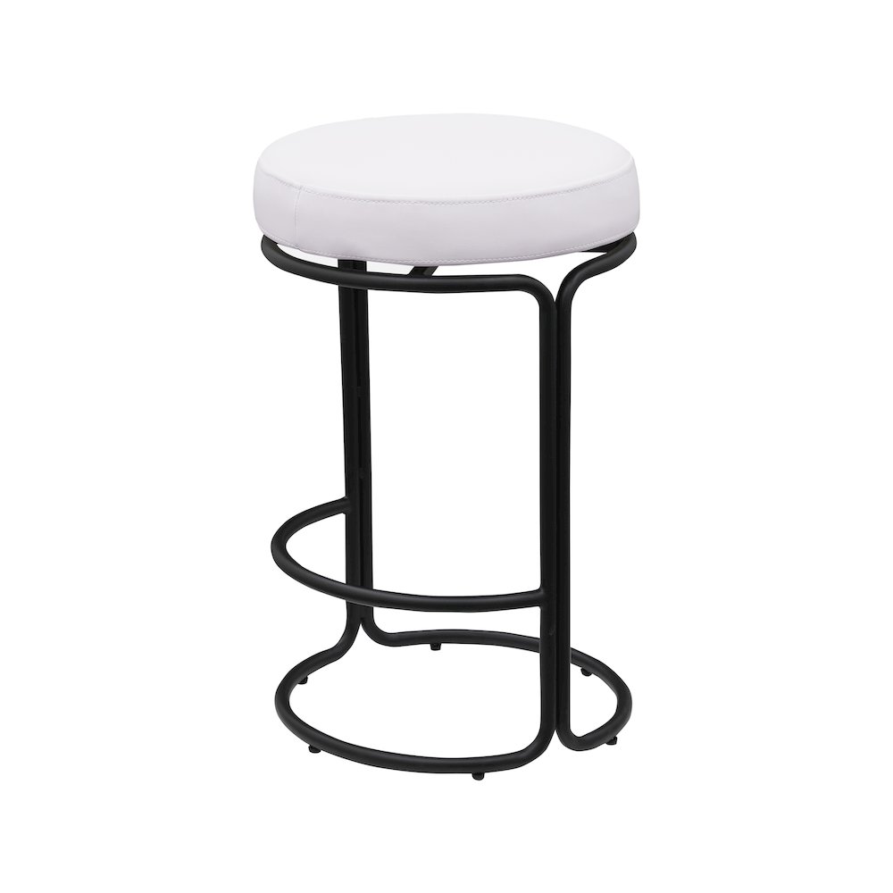 Madison Cream Vegan Leather Counter Stool, Set of 2. Picture 5