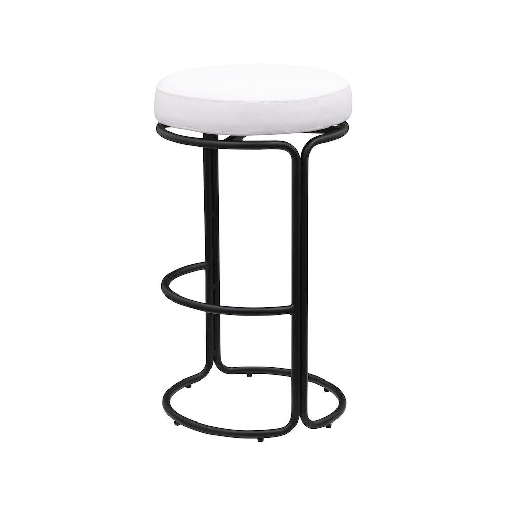 Madison Cream Vegan Leather Bar Stool, Set of 2. Picture 5
