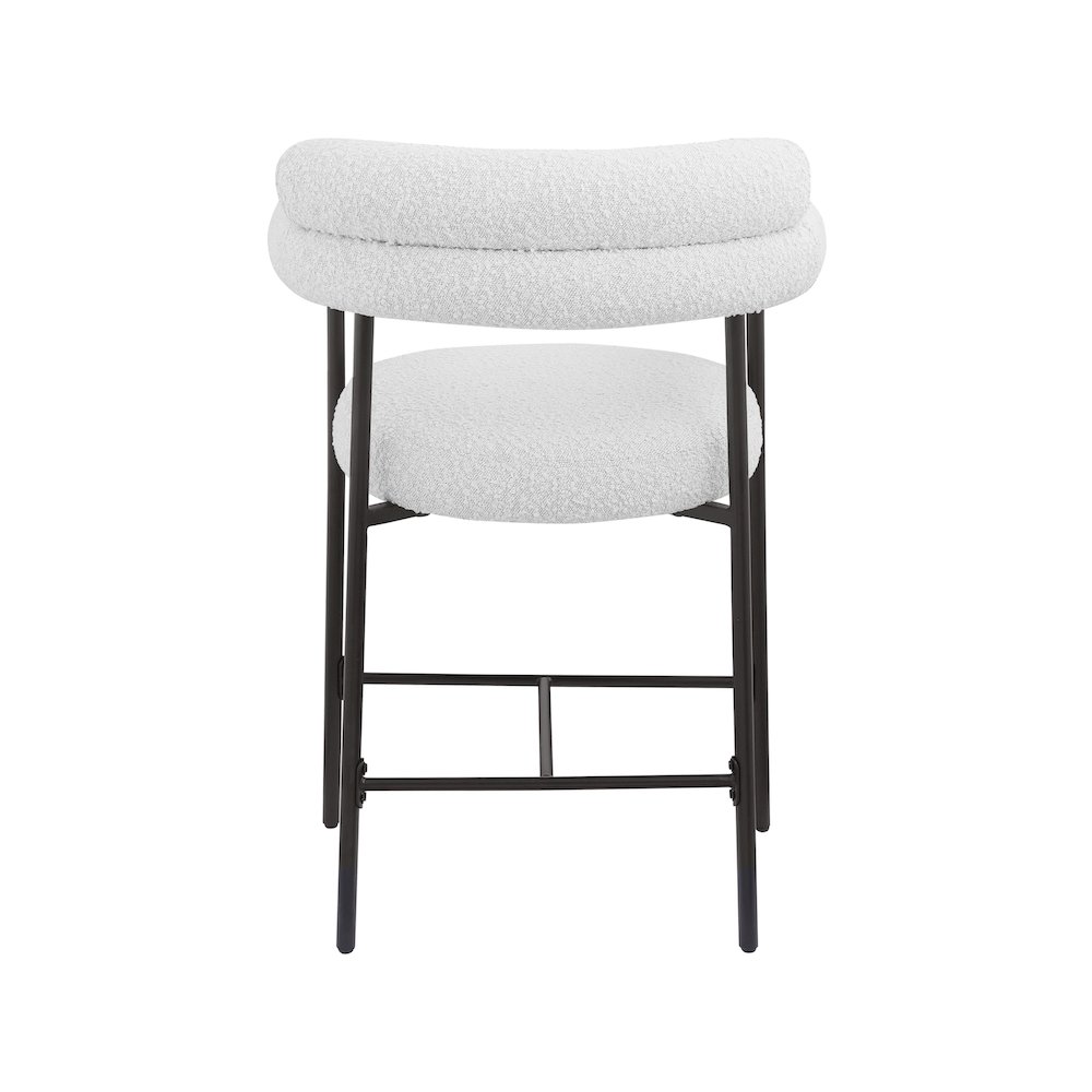 Blake Cream Boucle Fabric Counter Stool, Set of 2. Picture 2