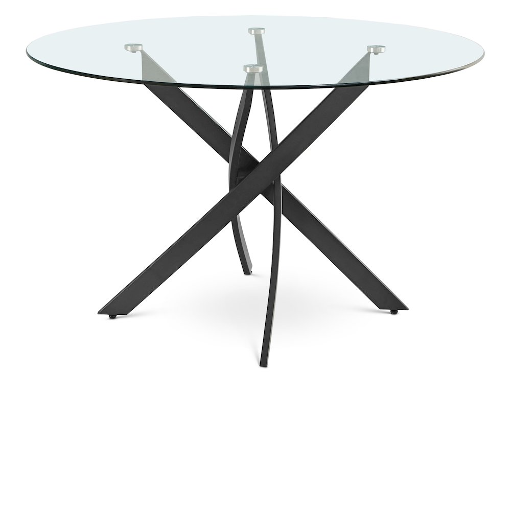 Xander Matte Black Dining Table. Picture 1