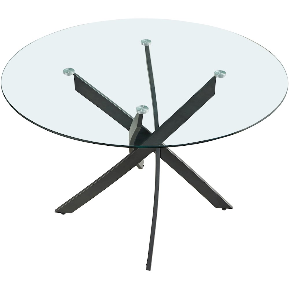 Xander Matte Black Dining Table. Picture 2