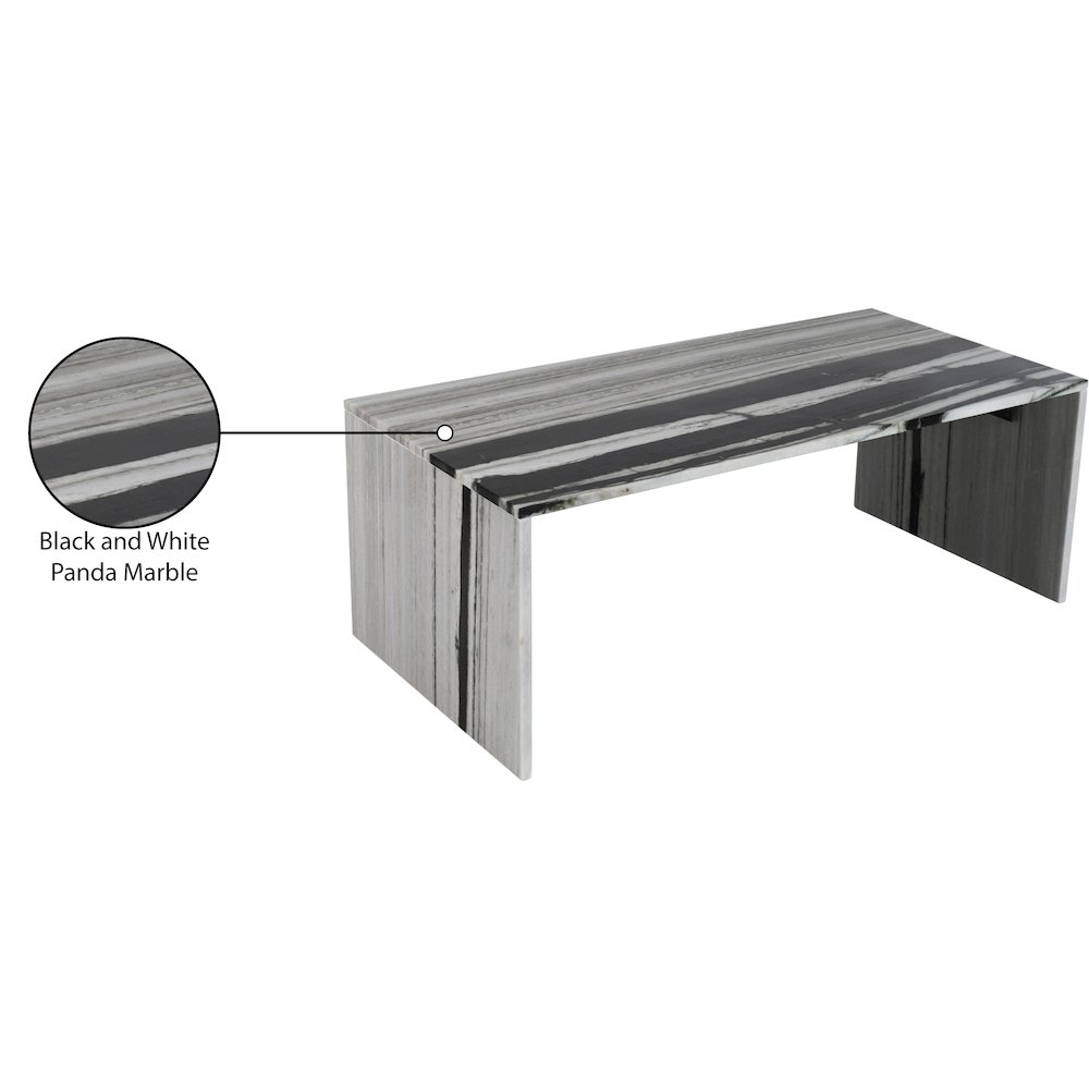 Vernazza Panda Marble Coffee Table. Picture 9