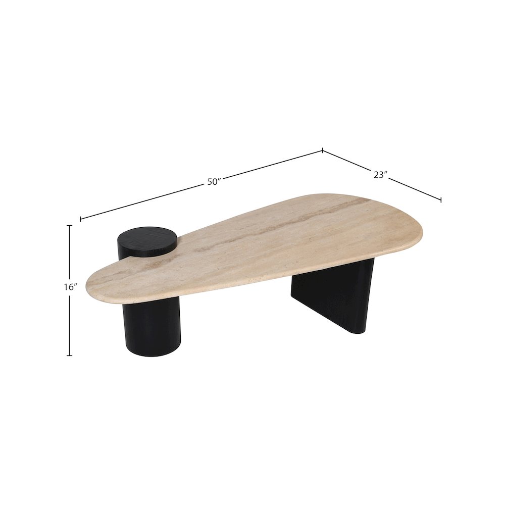 Taverna Natural / Black Coffee Table. Picture 8