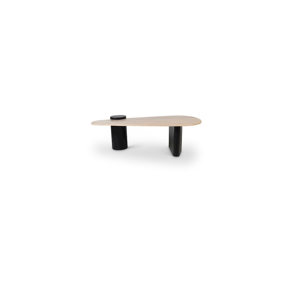 Taverna Natural / Black Coffee Table. Picture 1