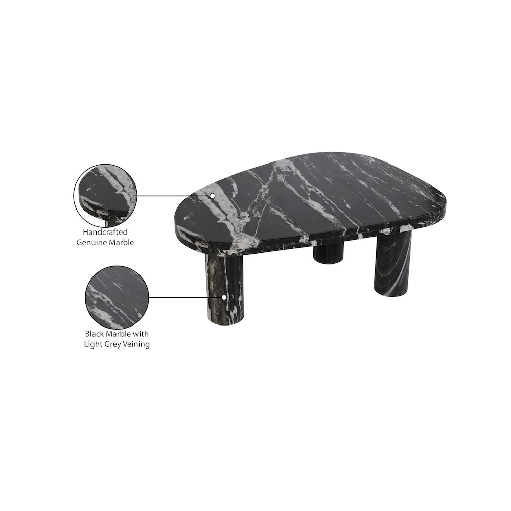 Messina Black / Grey Coffee Table. Picture 7