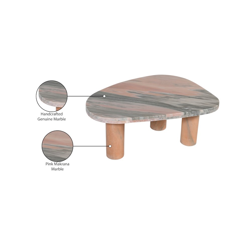 Messina Pink Coffee Table. Picture 7