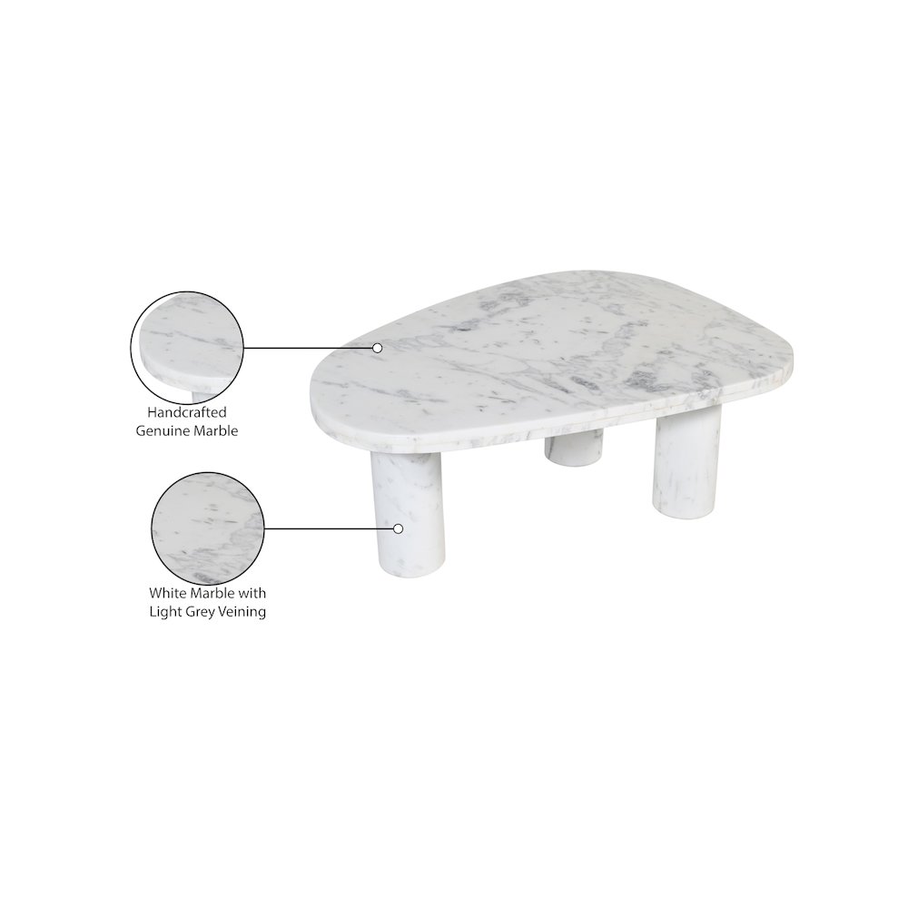 Messina White / Grey Coffee Table. Picture 7