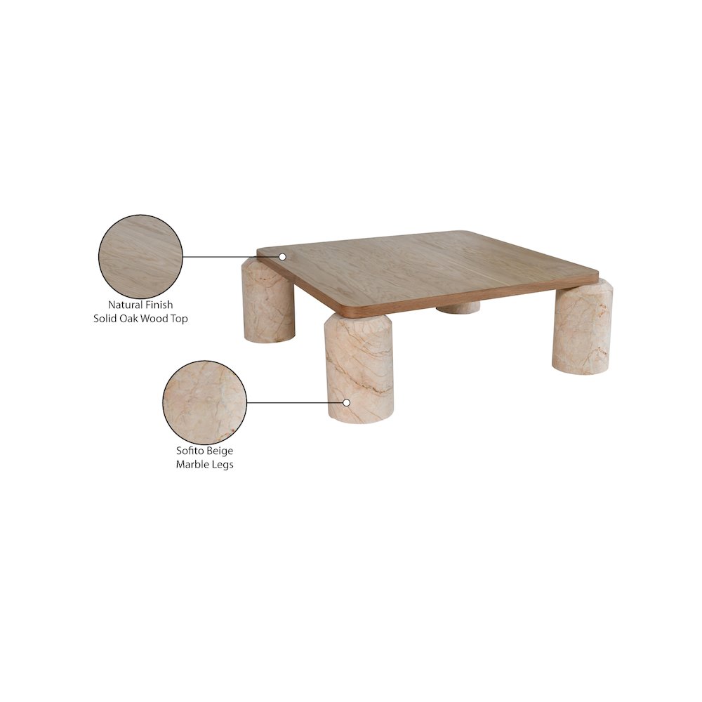 Ferrara Beige Coffee Table. Picture 8