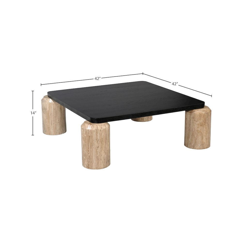 Ferrara Natural / Black Coffee Table. Picture 7