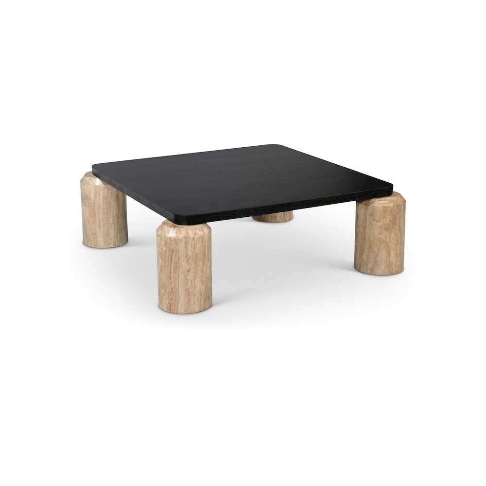 Ferrara Natural / Black Coffee Table. Picture 1